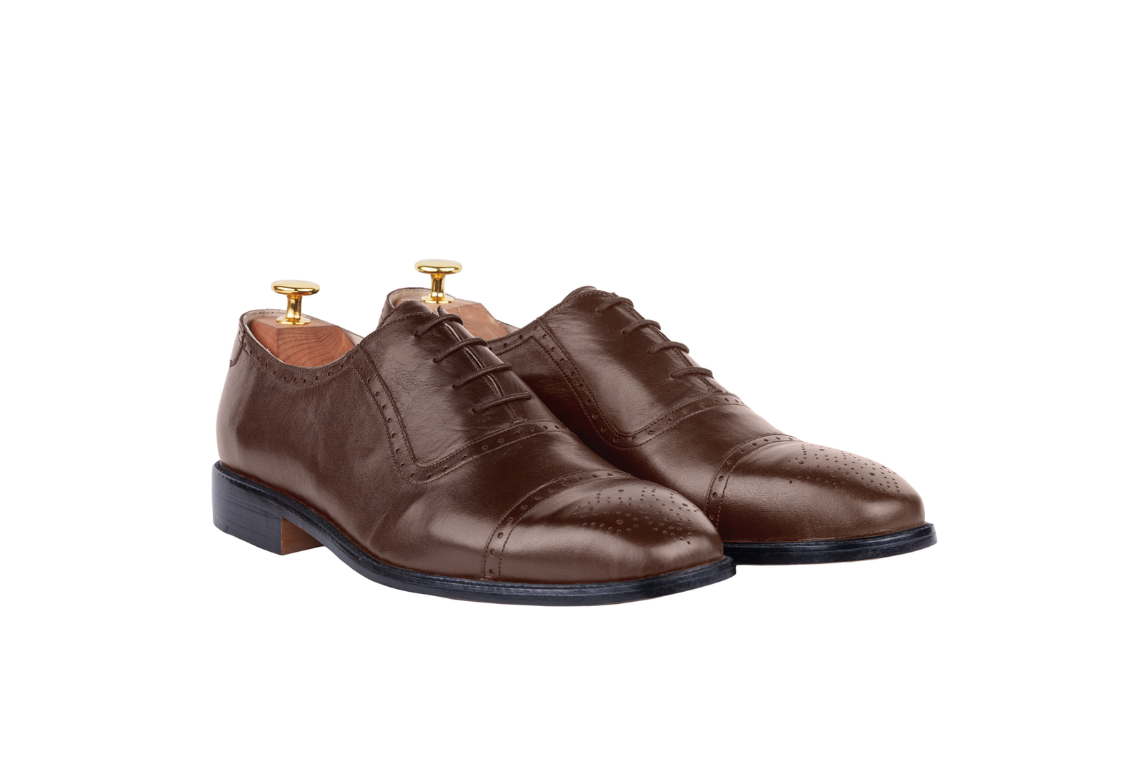 Dark Brown colour for Model 9 - Oxford Captoe D1 Full-Brogue (Lagos Last)