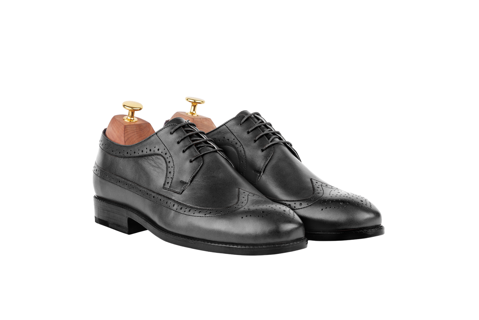 Black colour for Model 31 - Derby Wingtip Full-Brogue (Jaipur Last)
