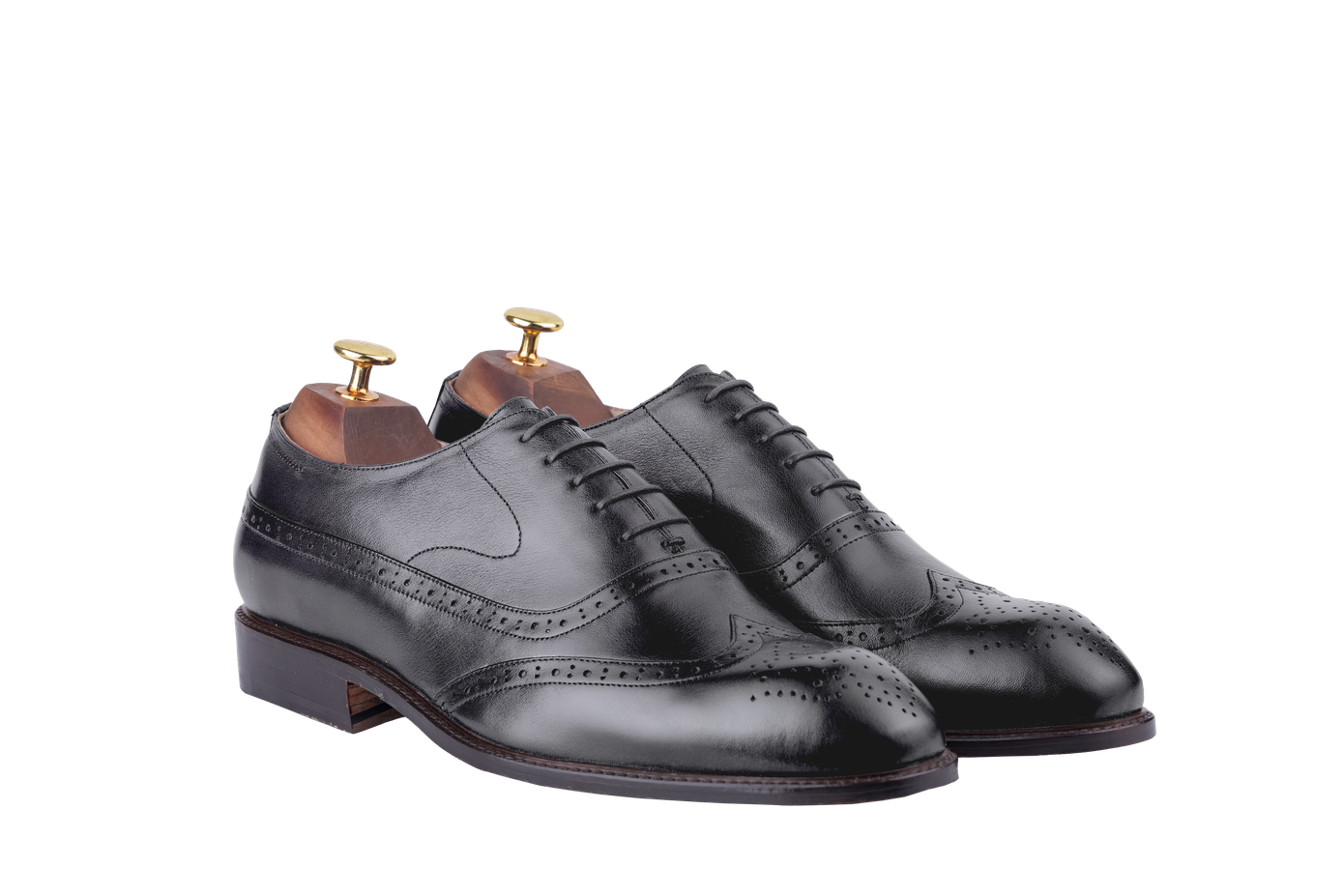 Black colour for Model 15 - Oxford Wingtip D1 Full-Brogue (Kochi Last)